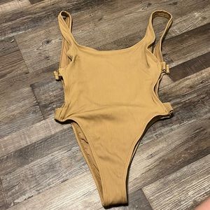 LSpace tan colored one piece size 6